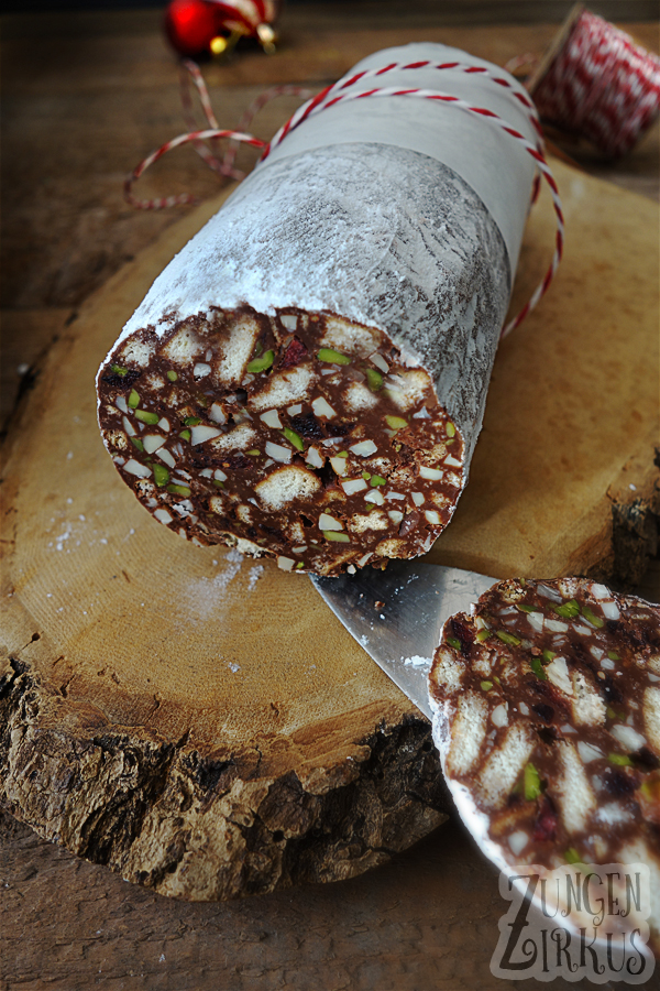 Schokosalami - Mitbringesel und Resteverwertung für Plätzchen