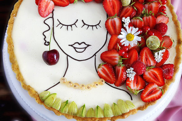 Beerentarte face cake