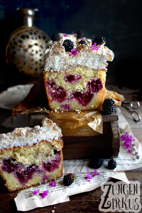 Brombeerkuchen im Kasten