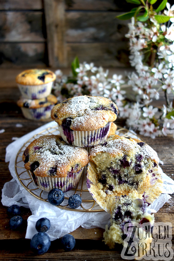 Blaubeermuffins Heidelbeermuffins