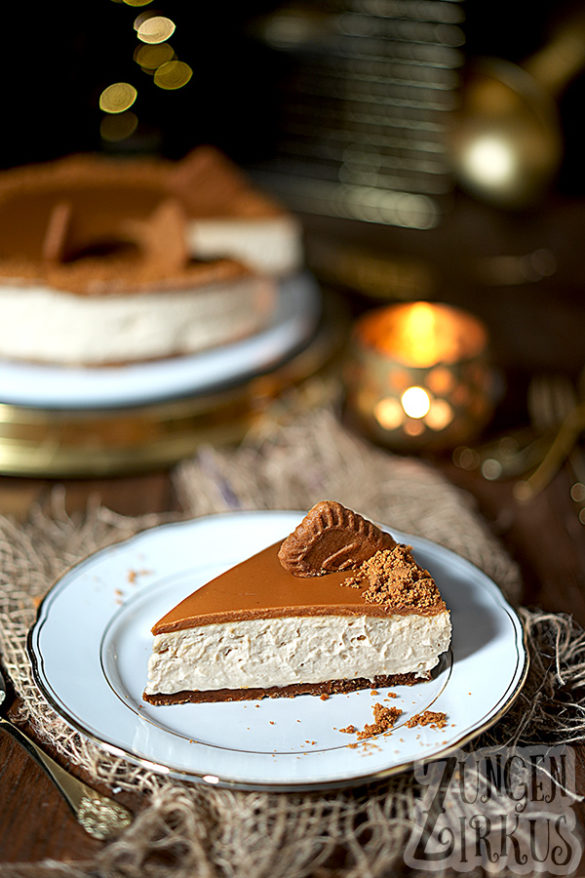 Cheesecake mit Biscoff und Bröselboden